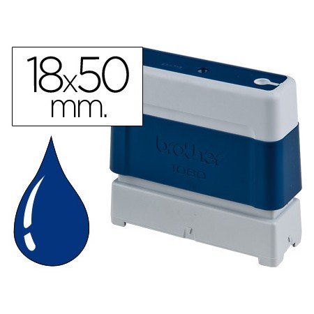 Carimbo Automatico Brother 18 Mm X50 Mm Azul