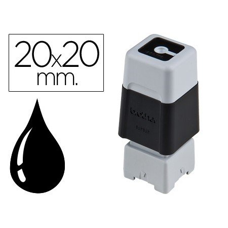 Carimbo Automatico Brother 20 Mm x 20 Mm Preto