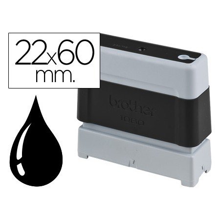 Carimbo Automatico Brother 22 Mm x 60 Mm Preto