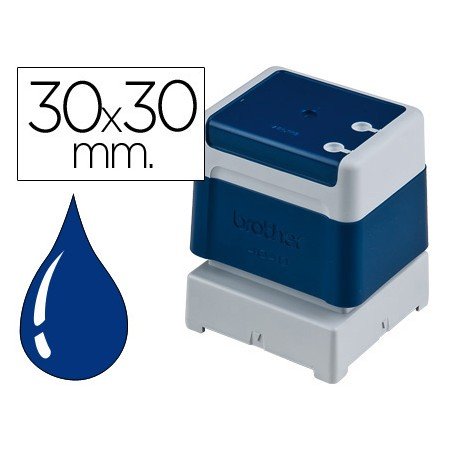Carimbo Automatico Brother 30 Mm x 30 Mm Azul