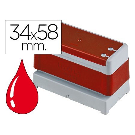 Carimbo Automatico Brother 34 Mm x 58 Mm Vermelho