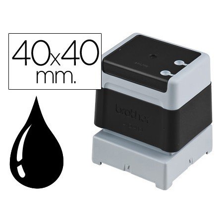 Carimbo Automatico Brother 40 Mm x 40 Mm Preto
