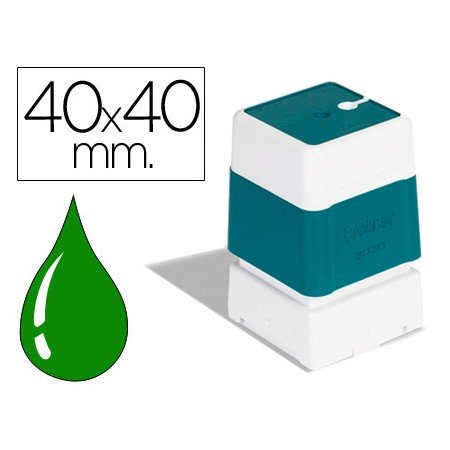 Carimbo Automatico Brother 40 Mm x 40 Mm Verde