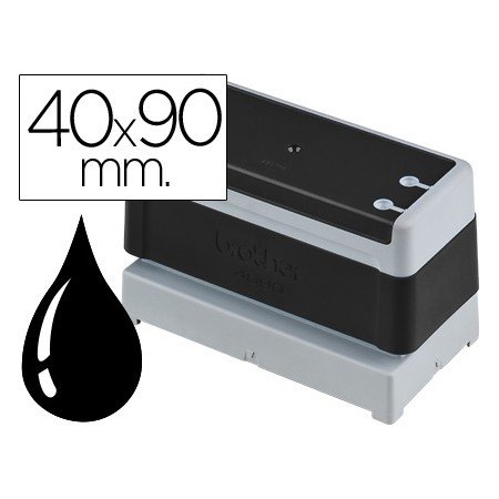 Carimbo Automatico Brother 40 Mm x 90 Mm Preto