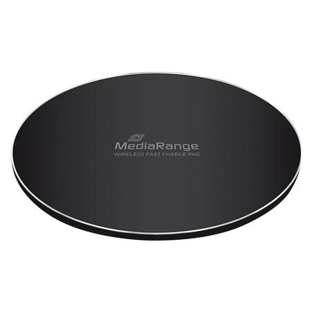 Carregador Sem Fios Mediarange Para Smartphones Compativel com Carga Rapida Qi Cor Preta