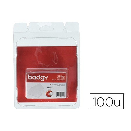 Cartao Pvc Para Impressora Badgy Espessura 0,76 Mm Pack de 100 Unidades