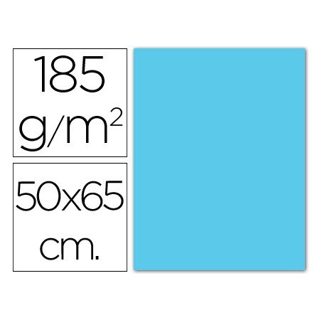 Cartolina Guarro 50X65 Cm 185 Gr Azul Ceu