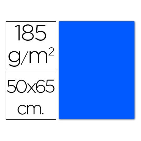 Cartolina Guarro 50X65 Cm 185 Gr Azul Mar