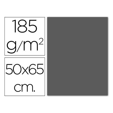 Cartolina Guarro 50X65 Cm 185 Gr Cinza Escuro