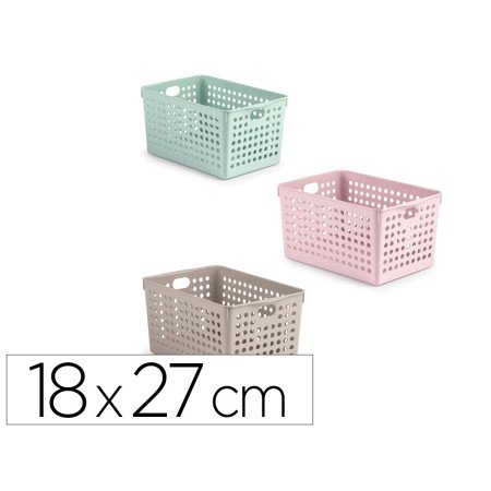 Cesto de Organizacao Plastiforte Atlas Nº 2 180X270 Mm Cores Sortidas