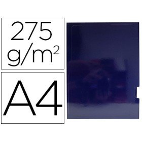 Classificador de Cartolina Gio Plastificada Apresentacao 2 Abas Din A4 Azul 275G/M2