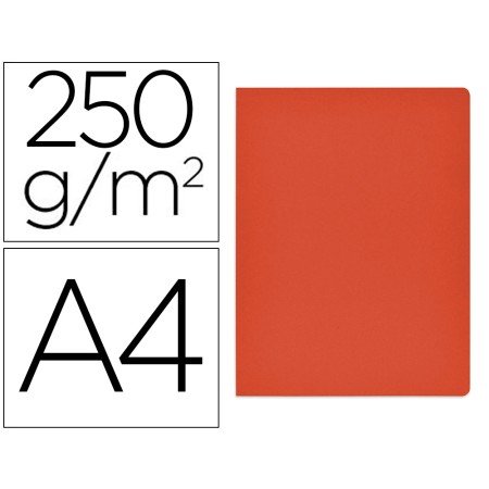 Classificador de Cartolina Gio Simple Intenso Din A4 Vermelho 250G/M2
