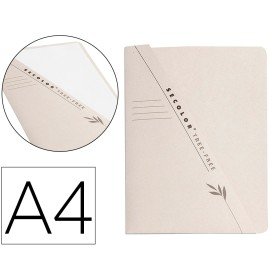 Classificador de Cartolina Tarifold 100% Ecologico 226 G/M2 Din A4 com Bolsa Frontal Pack de 10 Unidades