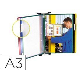 Classificador de Parede Tarifold Metal com 10 Bolsas A3 Cores Sortidas