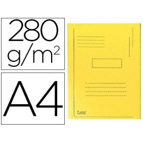 Classificador Exacompta Cartolina Reciclada Din A4 Amarelo 280Gr com 2 Abas Interior