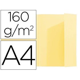 Classificador Exacompta Din A4 Amarelo 160 Gr com Aba Interior