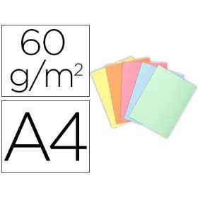 Classificador Exacompta Din A4 Pack de 100 Unidades Cores Pastel Sortidas 60 Gr