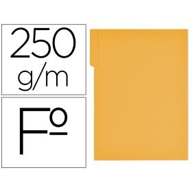 Classificador Gio em Cartolina Folio Pestana Direita 250 Gr Amarelo