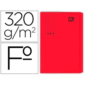 Classificador Gio em Cartolina Folio Pocket Vermelho com Bolsa E Aba