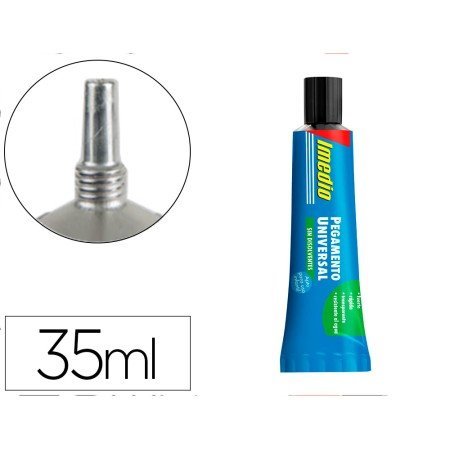 Cola Imedio Universal Sem Solventes Transparente Banda Azul 35 Ml