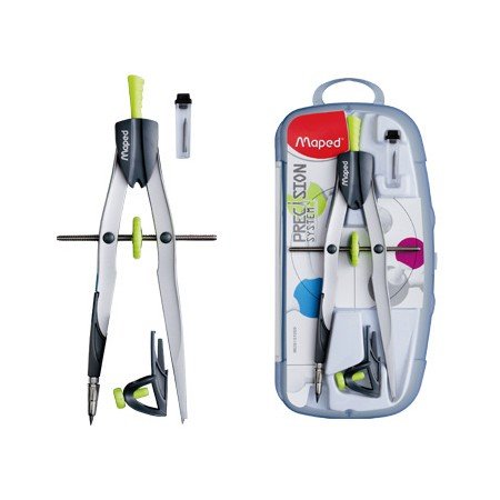 Compasso Maped com Adaptador Eestojo de Mina de 2 Mm