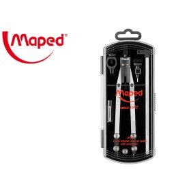 Compasso Maped Tecnico com Roda Central com Alongamento 5 Pecas