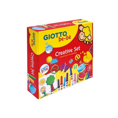 Conjunto Criativo Giotto Be-Be Para Colorir E Modelar
