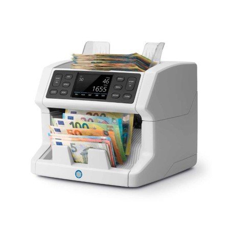 Contador de Notas Safescan 2265 Funcao Adicionar E Anexar Verifica Uv/Mg/Cor/Tamanho E Espessura 1200 Bilhetes/Min