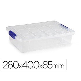 Contentor de Lixo em Plastico Plasticforte 5 Litros N 30 Transparente com Tampa 260X400X85 Mm
