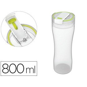 Copo de Bebidas Offisys Capacidade 0,8 L Dupla Abertura Para Limpeza Facil 100% Hermetico 81X81X191 Mm Transparente