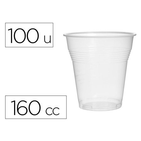Copo de Plastico Transparente 160 Cc Pack de 100 Unidades