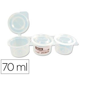 Copo Mistura de Tintas Milan Triple com Tampa 70 Ml