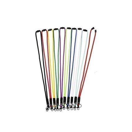 Cordao Colgante Tarifold Textil 5 Mm Para Identificadores com Aneis E Mosquetao Comprimento 46 Cm Cor Preto Pack de 10 U