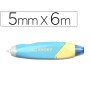Corretor de Fita Pentel Knoky 5Mmx6M Cor Pastel Azul Ceu
