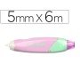 Corretor de Fita Pentel Knoky 5Mmx6M Cor Pastel Violeta