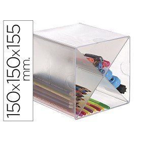 Cubo de Arquivo Archivo 2000 em Cruz em Poliestireno Transparente 150 x 150 x 155 Mm