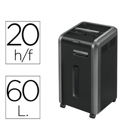 Destruidora de Documentos Fellowes 225Ci Capacidade de Corte 24 Folhas Destroi Agrafes Clips Cd E Cartoes