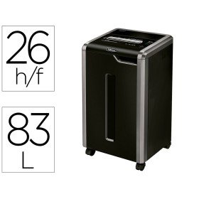 Destruidora de Documentos Fellowes 325I com Ciclo de Trabalho Continuo Capacidade de Corte 26 Folhas Destroi Clips Cart