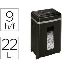 Destruidora de Documentos Fellowes 450M Capacidade de Corte 9 Folhas Destroi Agrafes Clips Cartoes de Credito E Cd Corte