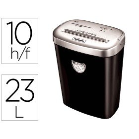 Destruidora de Documentos Fellowes 53C Capacidade de Corte 10 Folhas Destroi Agrafes Clips Cartoes E Cd