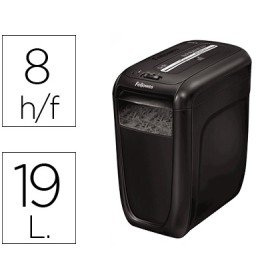 Destruidora de Documentos Fellowes 60 Cs Capacidade de Corte 10 Folhas Destroi Agrafes Clips E Cartoes