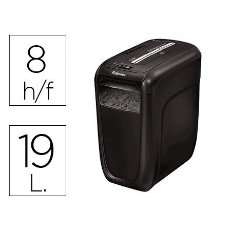 Destruidora de Documentos Fellowes 60 Cs Capacidade de Corte 10 Folhas Destroi Agrafes Clips E Cartoes