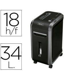 Destruidora de Documentos Fellowes 99Ci Capacidade de Corte 18 Folhas Destroi Agrafes Clips Cartoes de Credito E Cd Cort