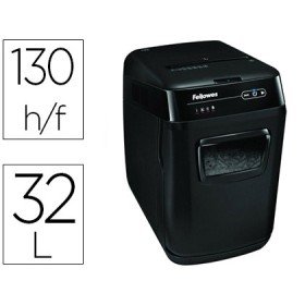 Destruidora de Documentos Fellowes Automax 150C Capacidade de Corte 150 Folhas Destroi Agrafes Cartoes de Credito E Clip