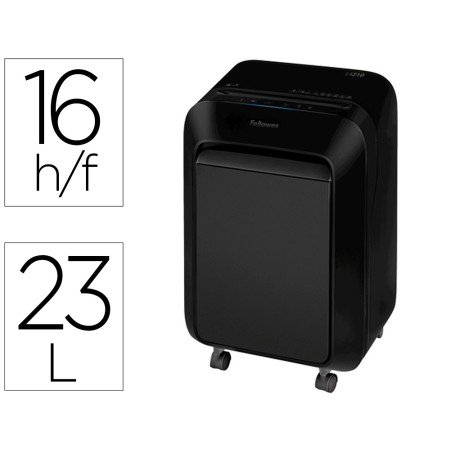 Destruidora de Documentos Fellowes Lx-210 Capacidadee de Corte 16 F Seguranca P4 Destroi Agrafes E Cartoes de Credito Ce