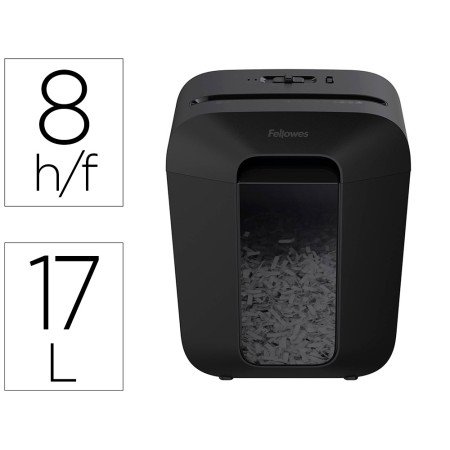 Destruidora de Documentos Fellowes Lx-45 Capacidadee de Corte 8 F Seguranca P4 Destroi Agrafes E Cartoes de Credito Cest