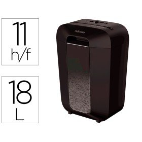 Destruidora de Documentos Fellowes Lx-70D Capacidade 11F Seguranca P4 Destroi Agrafes Clips E Cartoes Cesto 18L