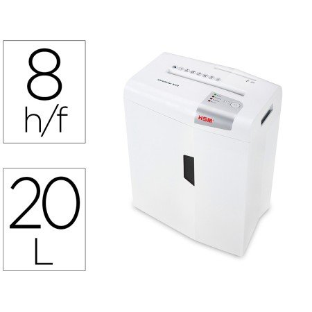 Destruidora de Documentos Hsm Shredstar X10 Capacidade de Corte 10 Folhas em Particulas Destroi Agrafes Clips Cd E Carto