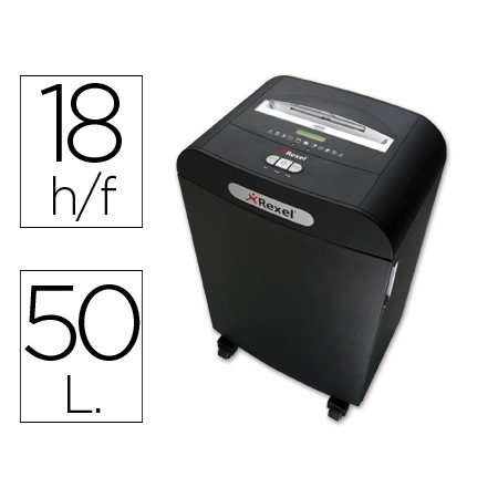 Destruidora de Documentos Rexel Anti Bloqueio Mercure Rdx1850 Capacidade 18 Folhas Destroi Clips