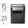Destruidora de Documentos Rexel Momentum X415 Capacidade de Corte 15 Folhas Destroi Agrafes E Clips Cesto 23 L